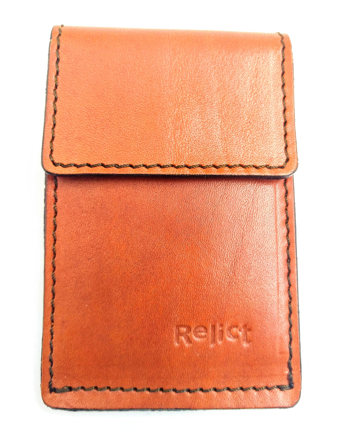 Relict Kreditkarten-Etui Classic aus Leder in Orange