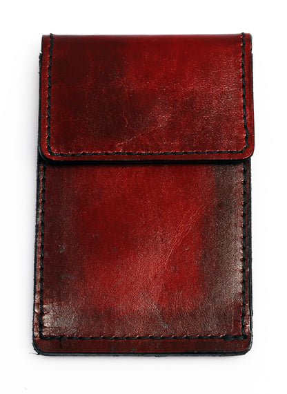 Relict Kreditkarten-Etui Classic aus Leder in Rot antik