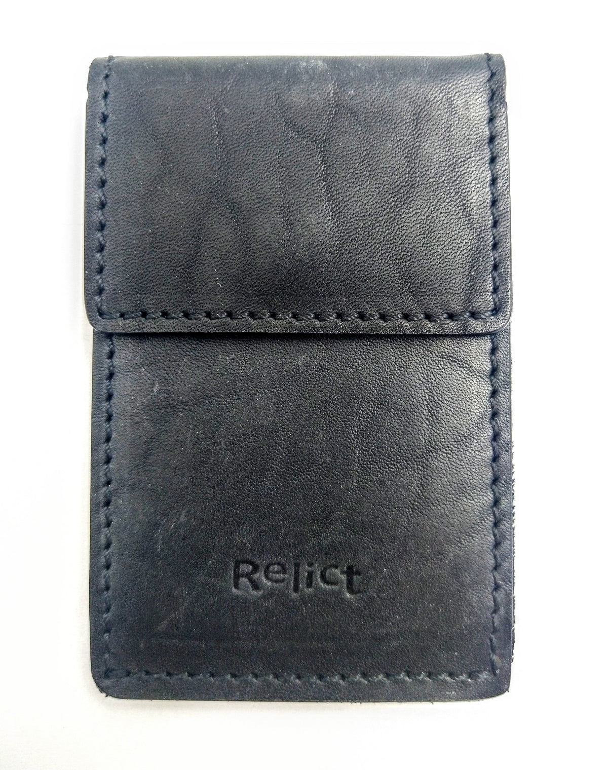 Relict Kreditkarten-Etui Classic aus Leder in Schwarz