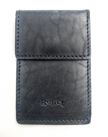 Relict Kreditkarten-Etui Classic aus Leder in Schwarz