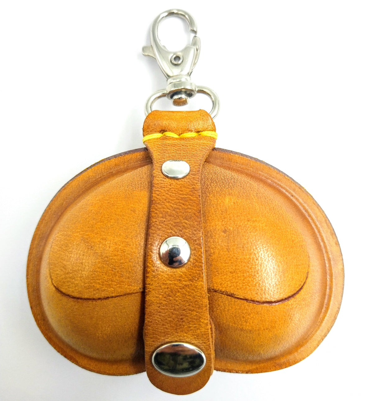 Relict Lederbörse Nuts mit Karabiner in Gelb