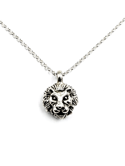 Relict Löwenkopf Anhänger aus geschwärztem 925er Sterlingsilber