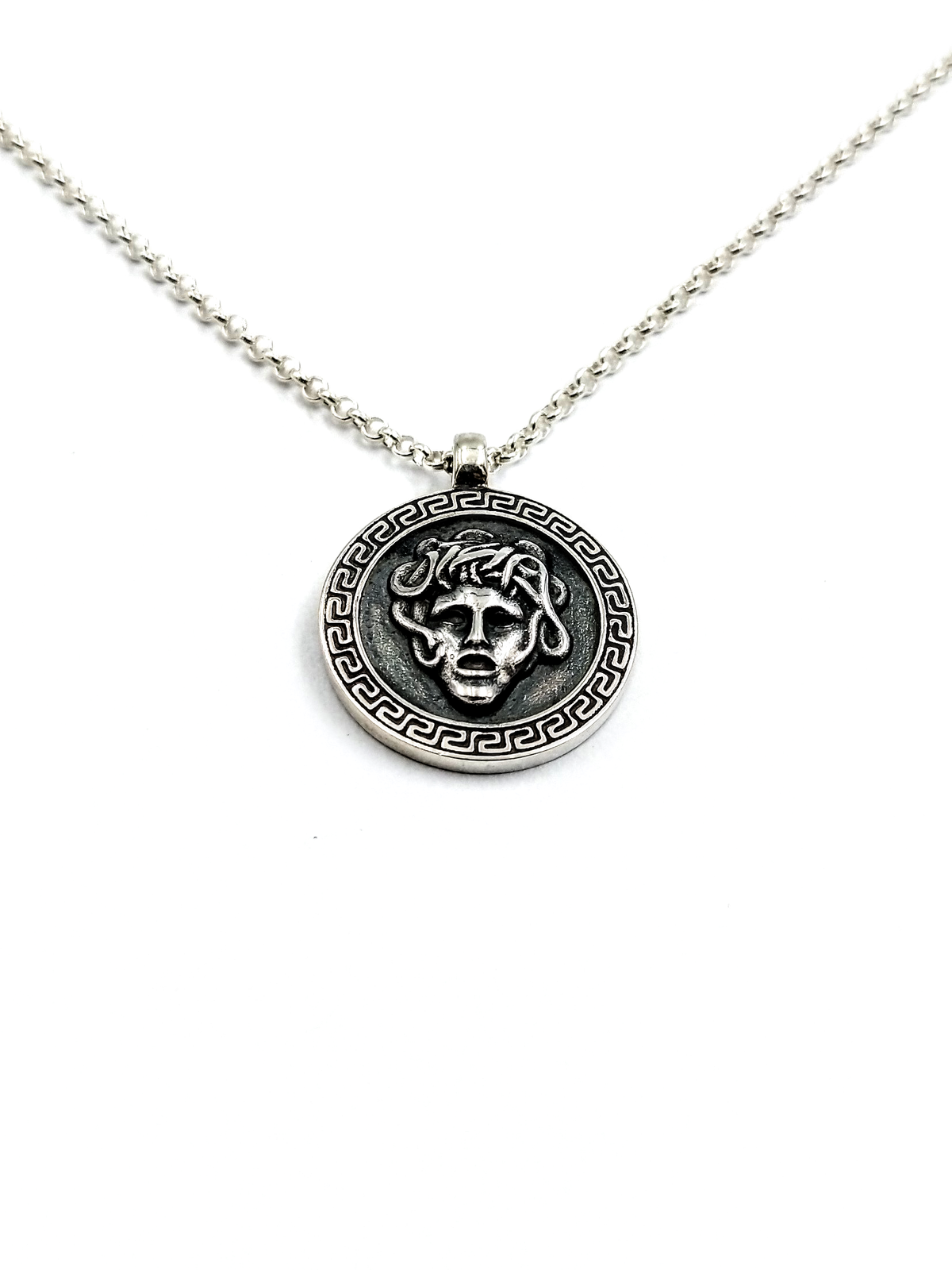 Relict Medusa Anhänger Sterlingsilber, weitere Ansicht