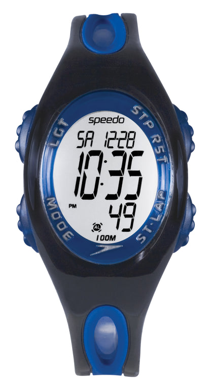 Speedo Dualtime ISD-50555 Herren-Sportuhr in Blau mit grosser Digitalanzeige