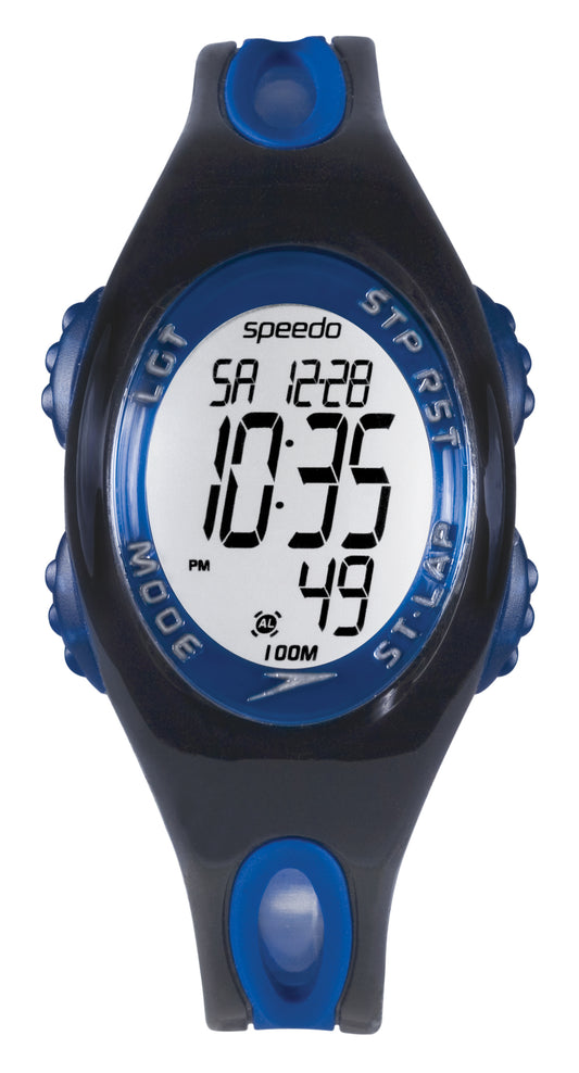 Speedo Dualtime ISD-50555 Herren-Sportuhr in Blau mit grosser Digitalanzeige