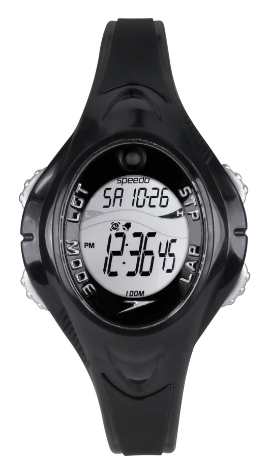 Speedo ISD-50534 Schwimm- und Freizeituhr mit UV-Sensor in Schwarz