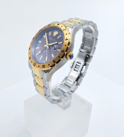 Versace Hellenyium V11040015 – Edelstahlgehäuse mit Bicolor-Armband in Roségold und Silber